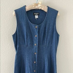 Vintage Denim Maxi Dress